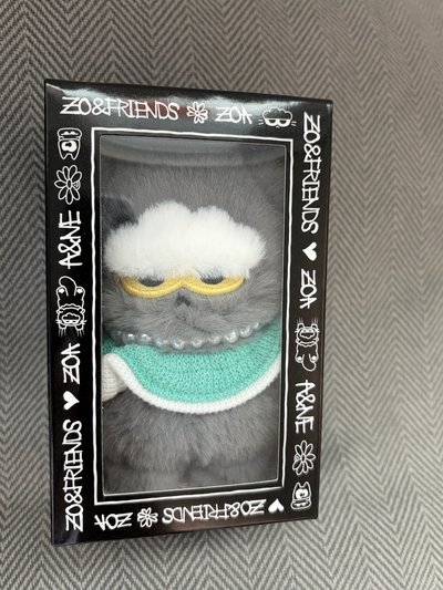 Zoa 薄荷綠圍兜 吊飾玩偶 現貨在台