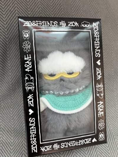 Zoa 薄荷綠圍兜 吊飾玩偶 現貨在台