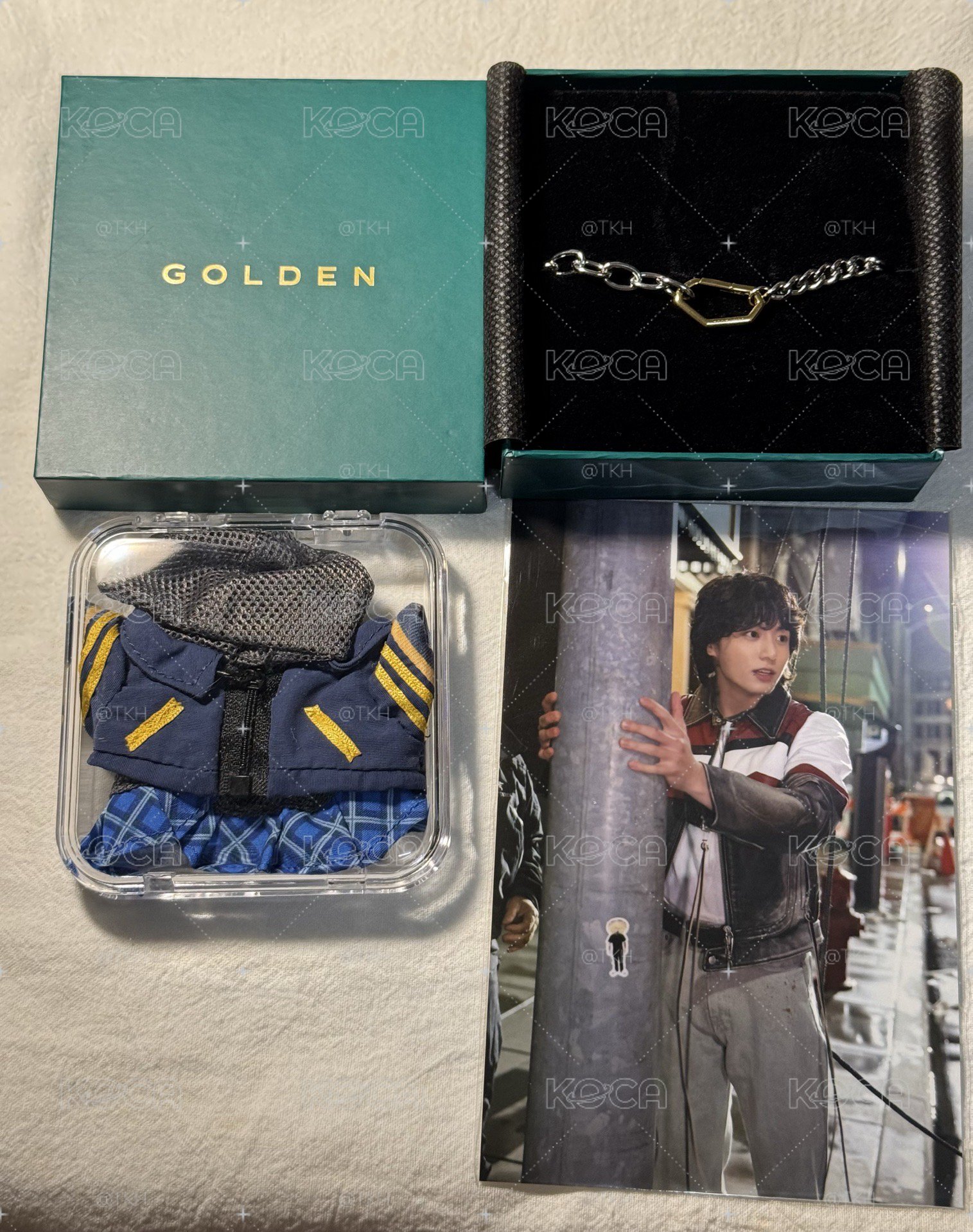 柾國Golden 展會手鍊及相片