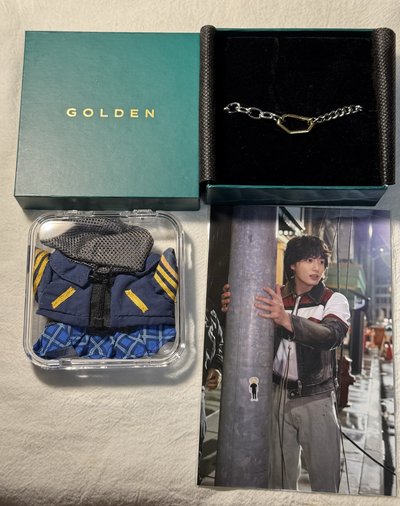 柾國Golden 展會手鍊及相片