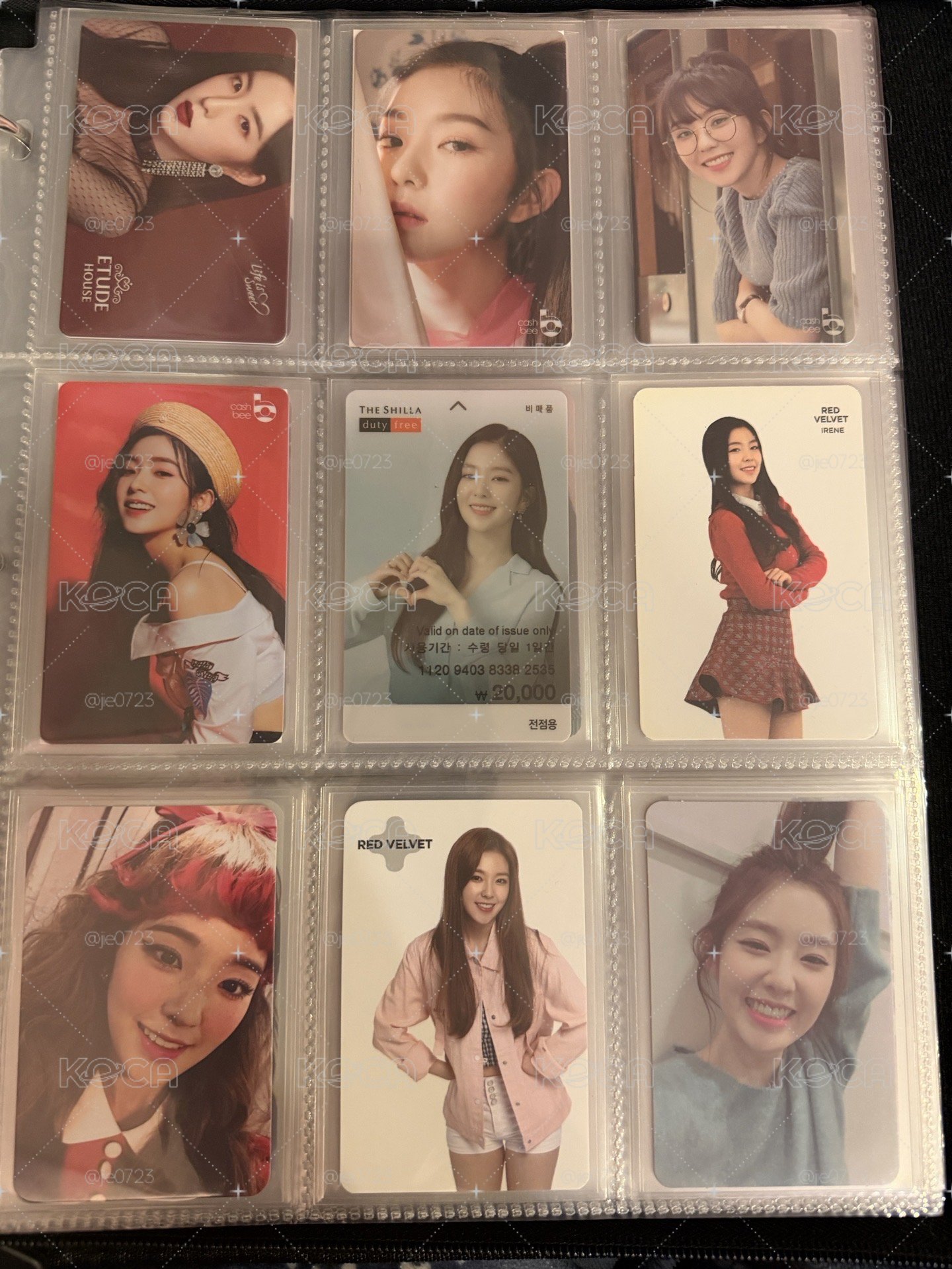 Red Velvet Irene 裴柱現 小卡 交通卡 滿額卡 大盤