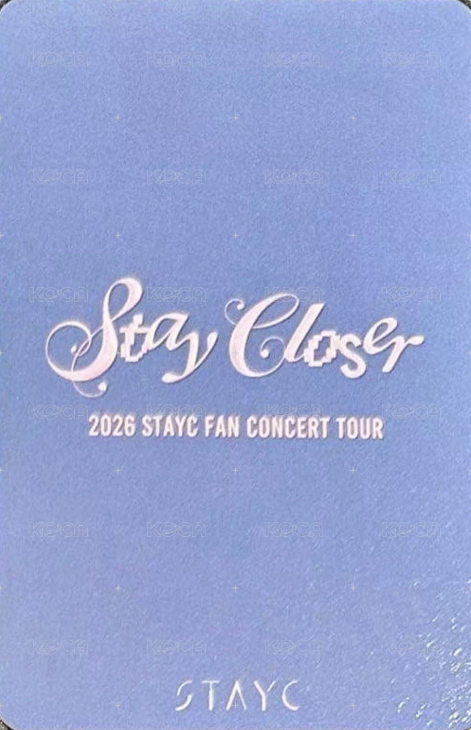 26 FAN CON vvip 入場卡 / 場限卡 day 2 背面
