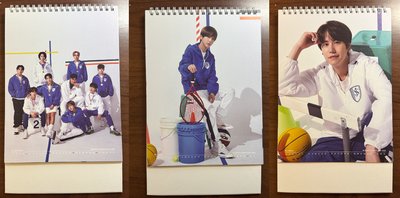 SJ 教保文庫 2021 年曆卡，特澈童源赫海旭 7人set(無圭雲），送大隊月曆