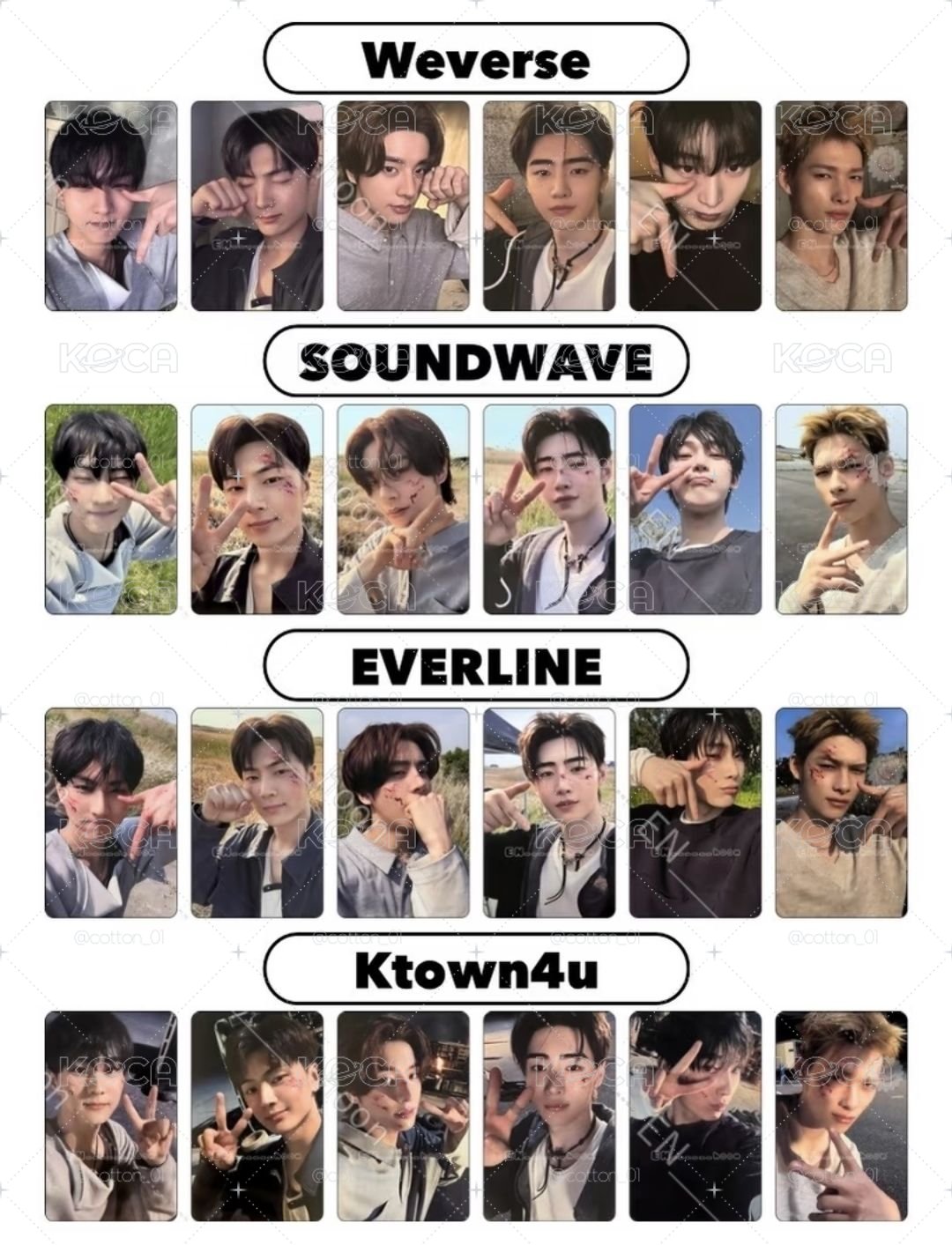 Enhypen WVS SW K4 EL 幸運卡
