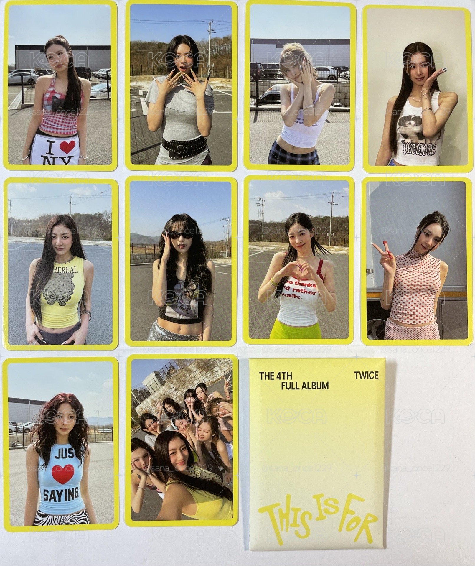 TWICE THIS IS FOR(黃）預售禮