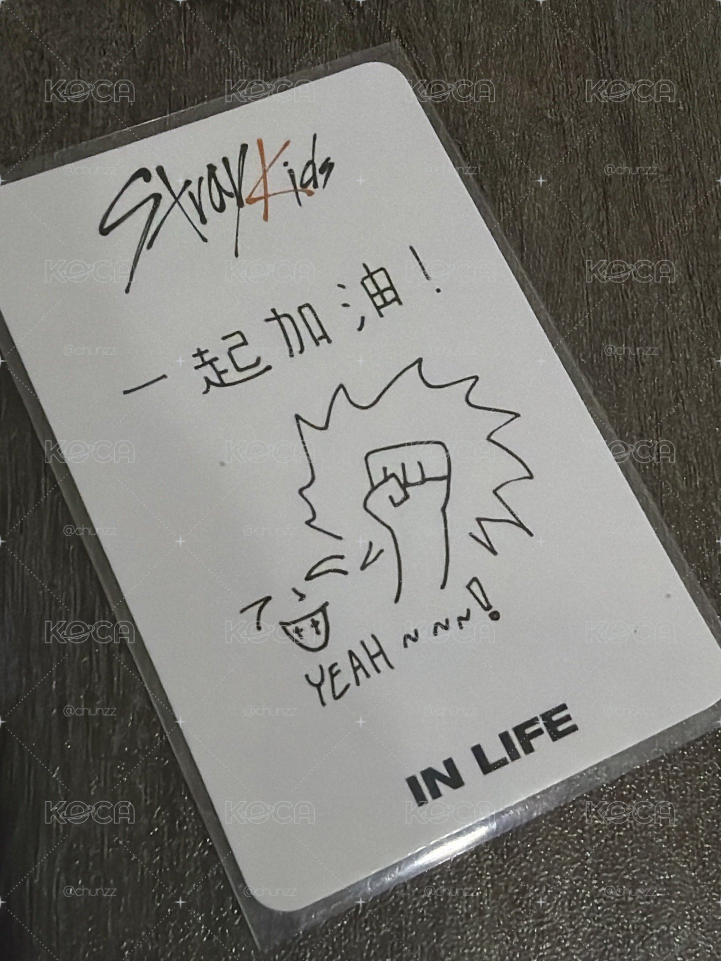 IN生 yzy 末場 簽售卡 一起加油 中背 韓知城
