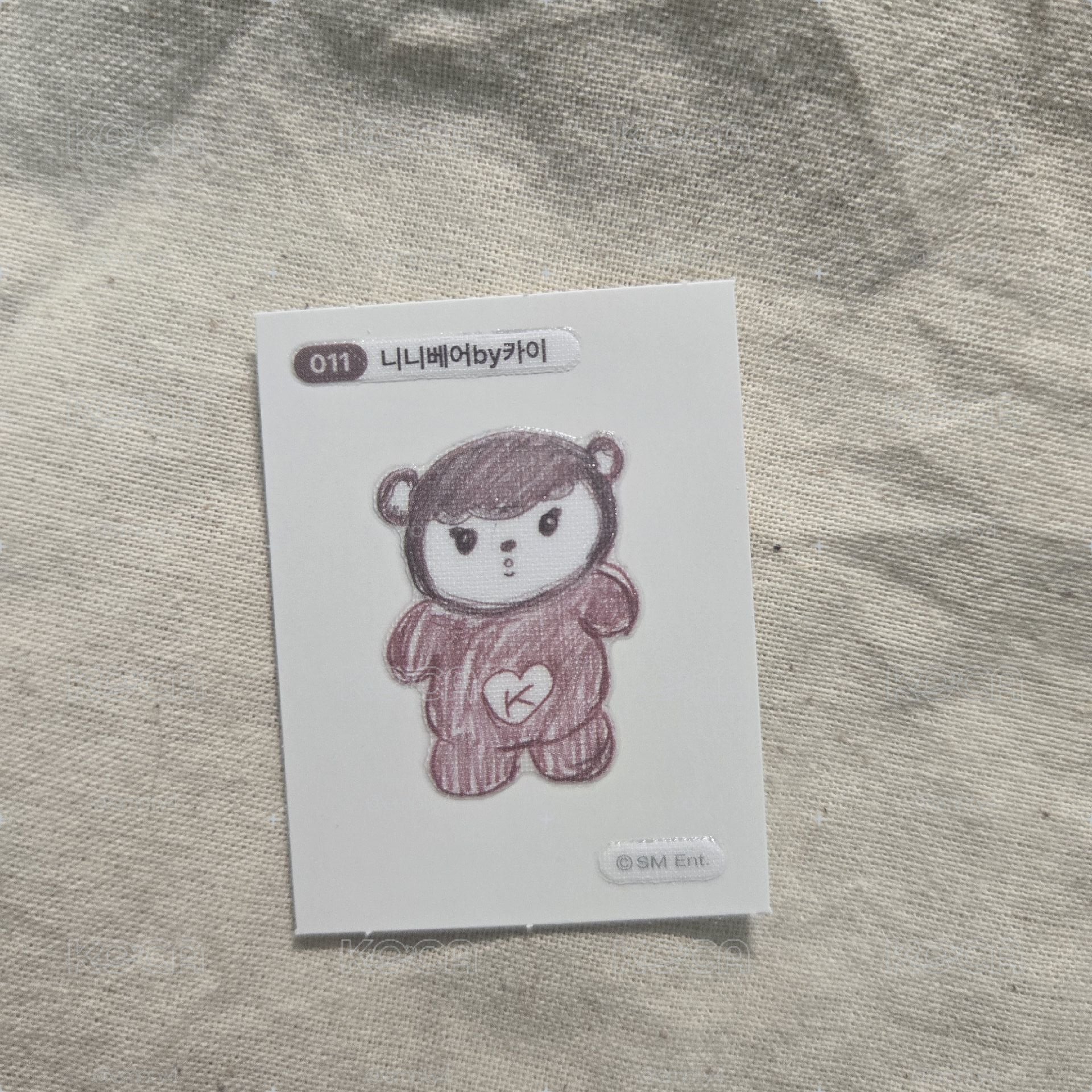 EXO Kai手繪貼紙