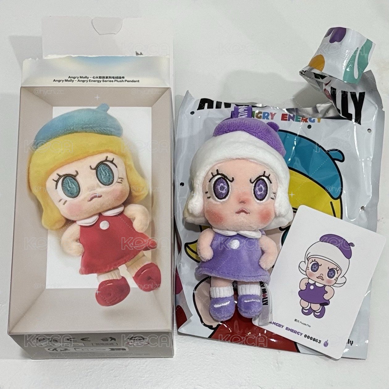 POPMART泡泡瑪特Angry Molly系列毛絨吊飾盲盒