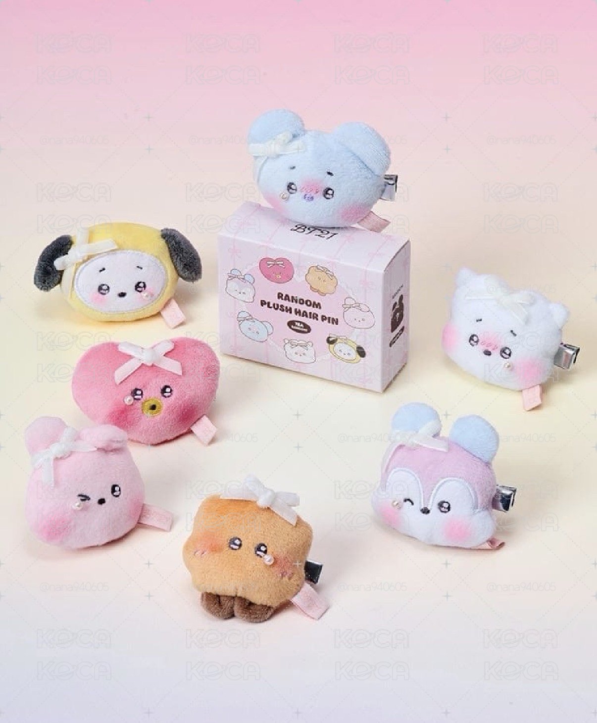 BT21 koya髮夾