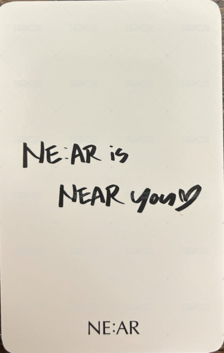 NE:AR 代言卡  背面