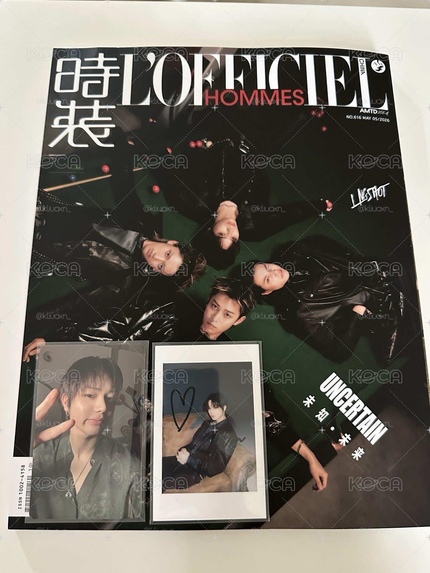 LNGSHOT時裝雜誌（已拆）+2張卡