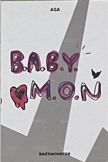 BABYMONS7ER 團專 固配 明信片  背面