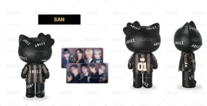 傘 ATEEZ x Hello Kitty PVC/塑膠公仔 ATEEZ Figure (with T-shirt)