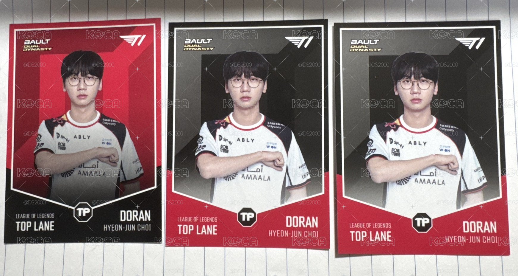 Bault T1 全體 Doran Oner 普卡 單張