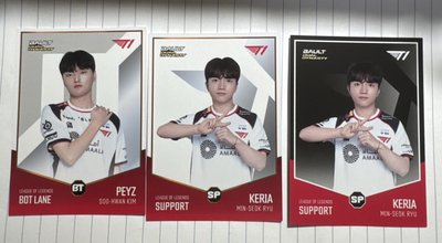 Bault T1 Faker Peyz Keria 普卡 單張