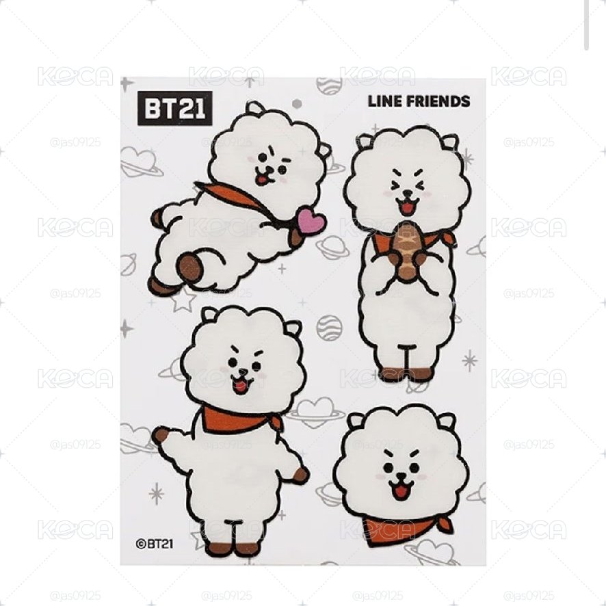 BT21 服飾貼紙