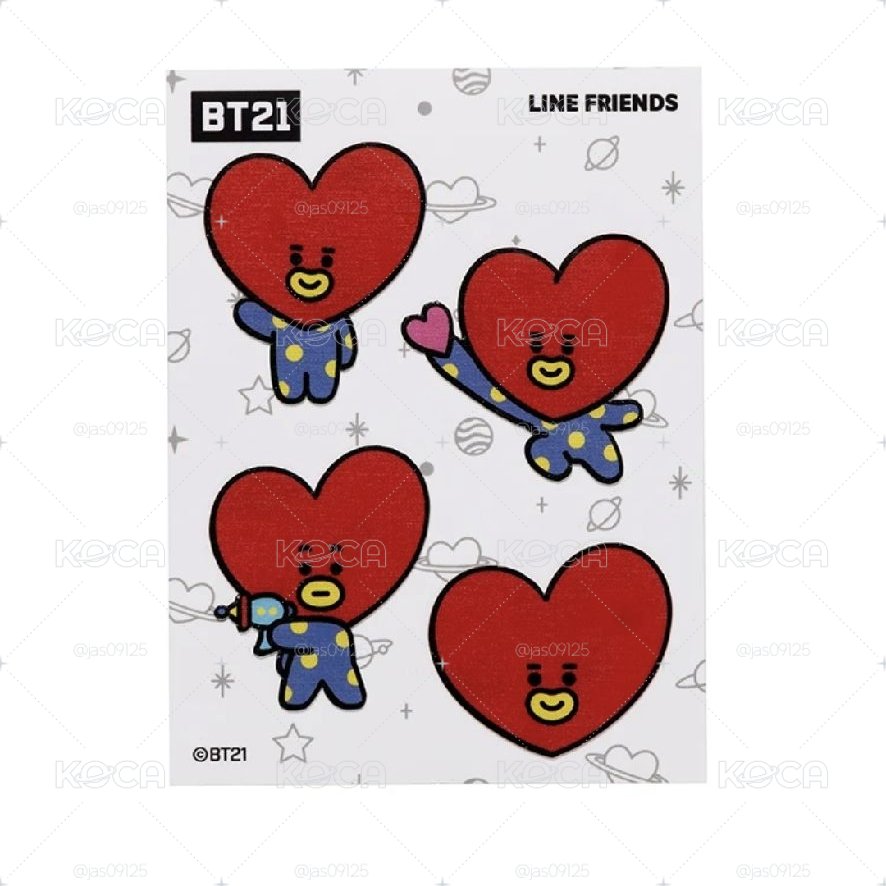 BT21 服飾貼紙