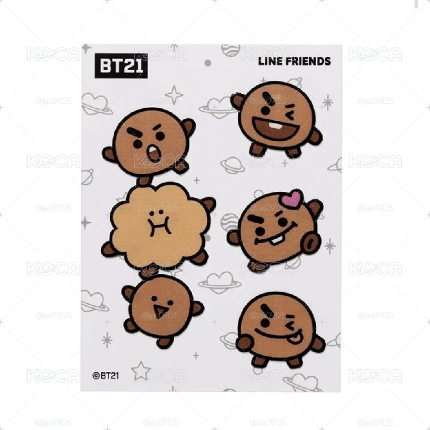 BT21 服飾貼紙
