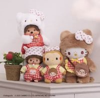 日本50週年Monchhichi x Hello Kitty站姿聯名款
