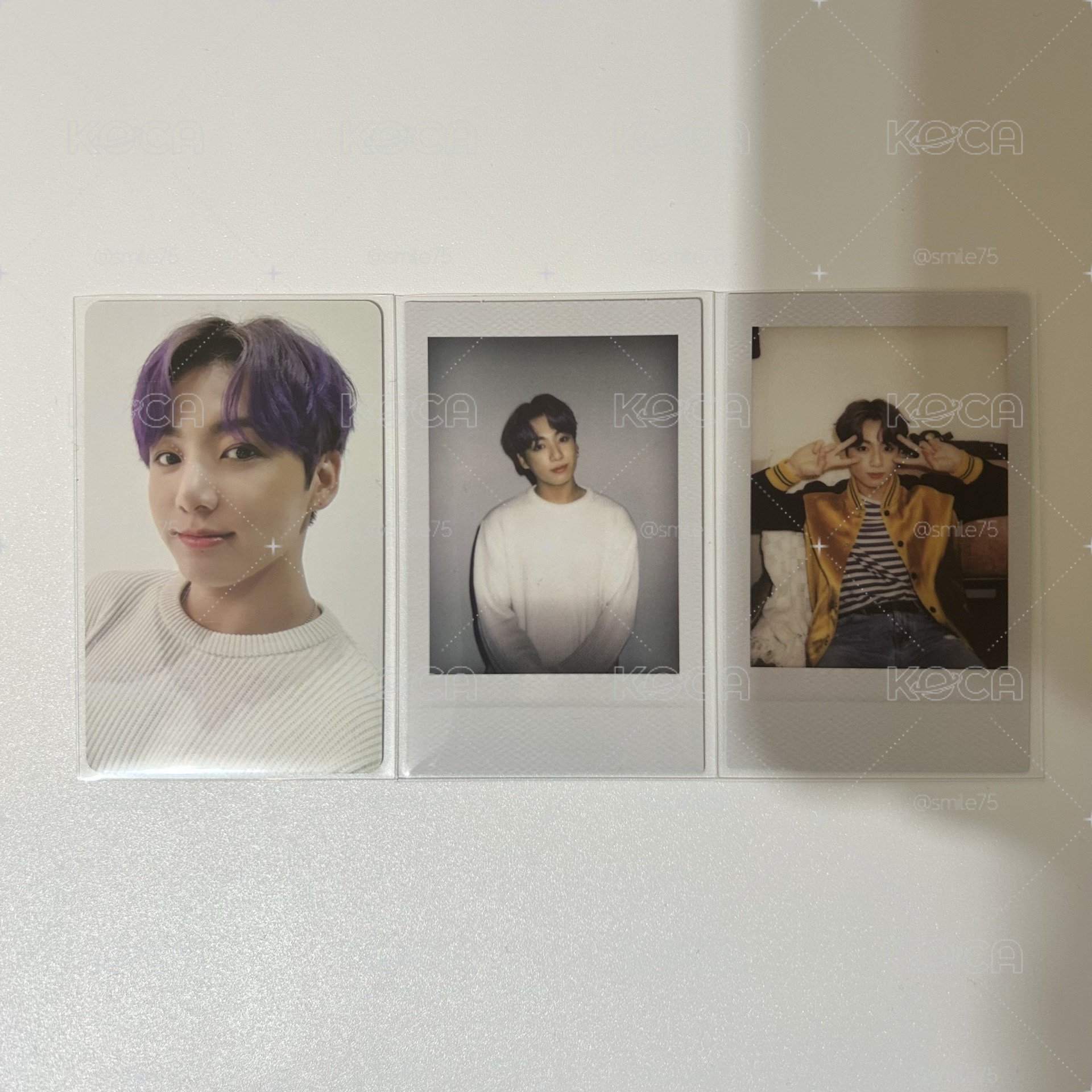BTS 防彈少年團 田柾國 jungkook deco kit 固卡 拍立得 紫髮國💜