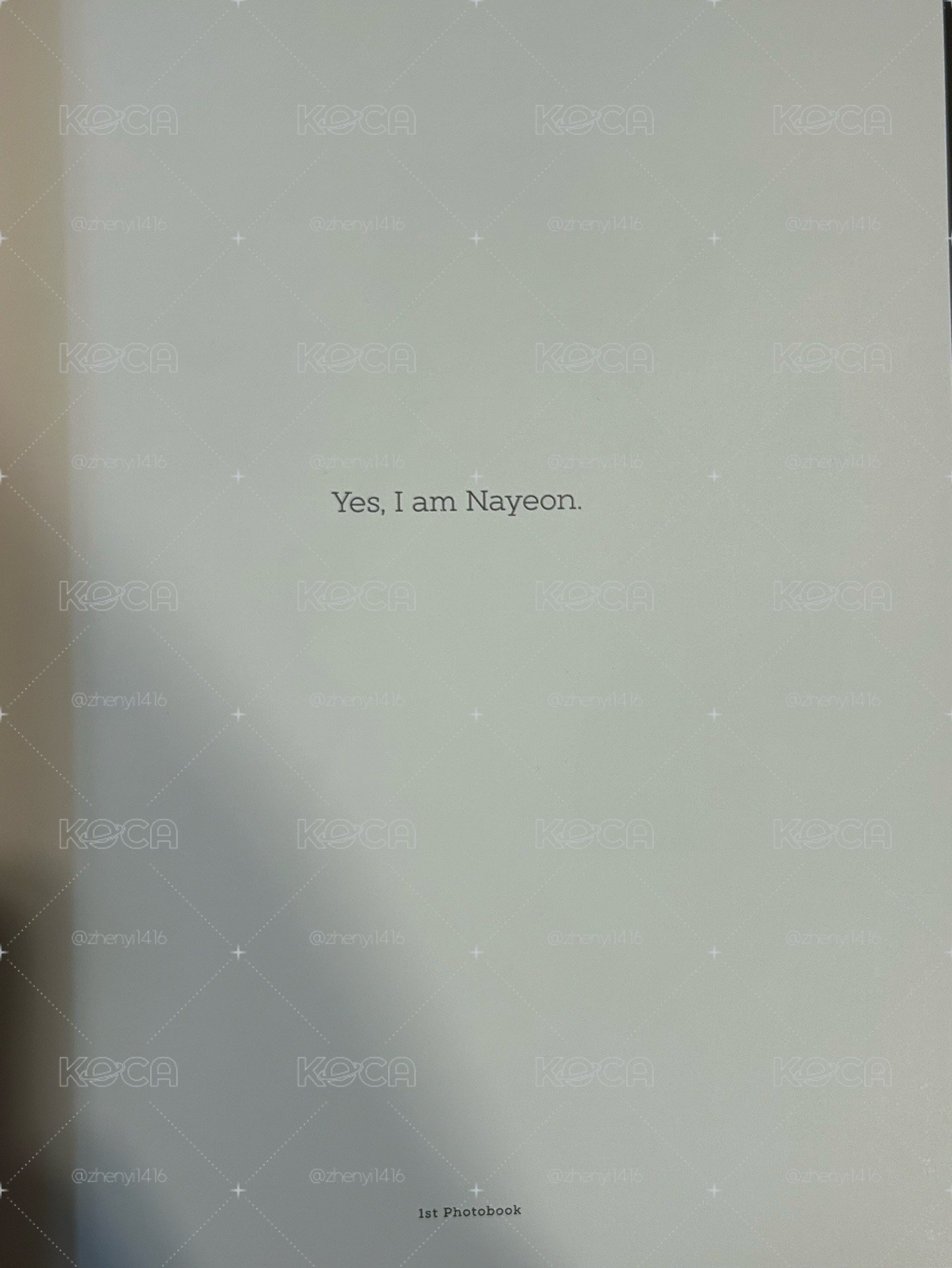 Yes I Am Nayeon 藍版