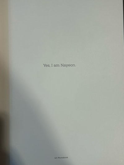 Yes I Am Nayeon 藍版