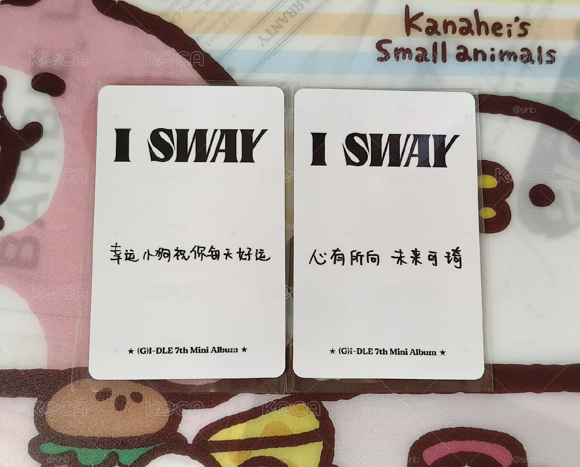 I SWAY kms紅衣琦🌼 中文卡背❤️
