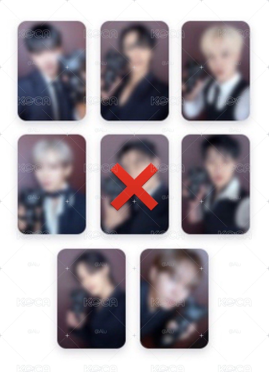 ATEEZ款小卡一套無傘