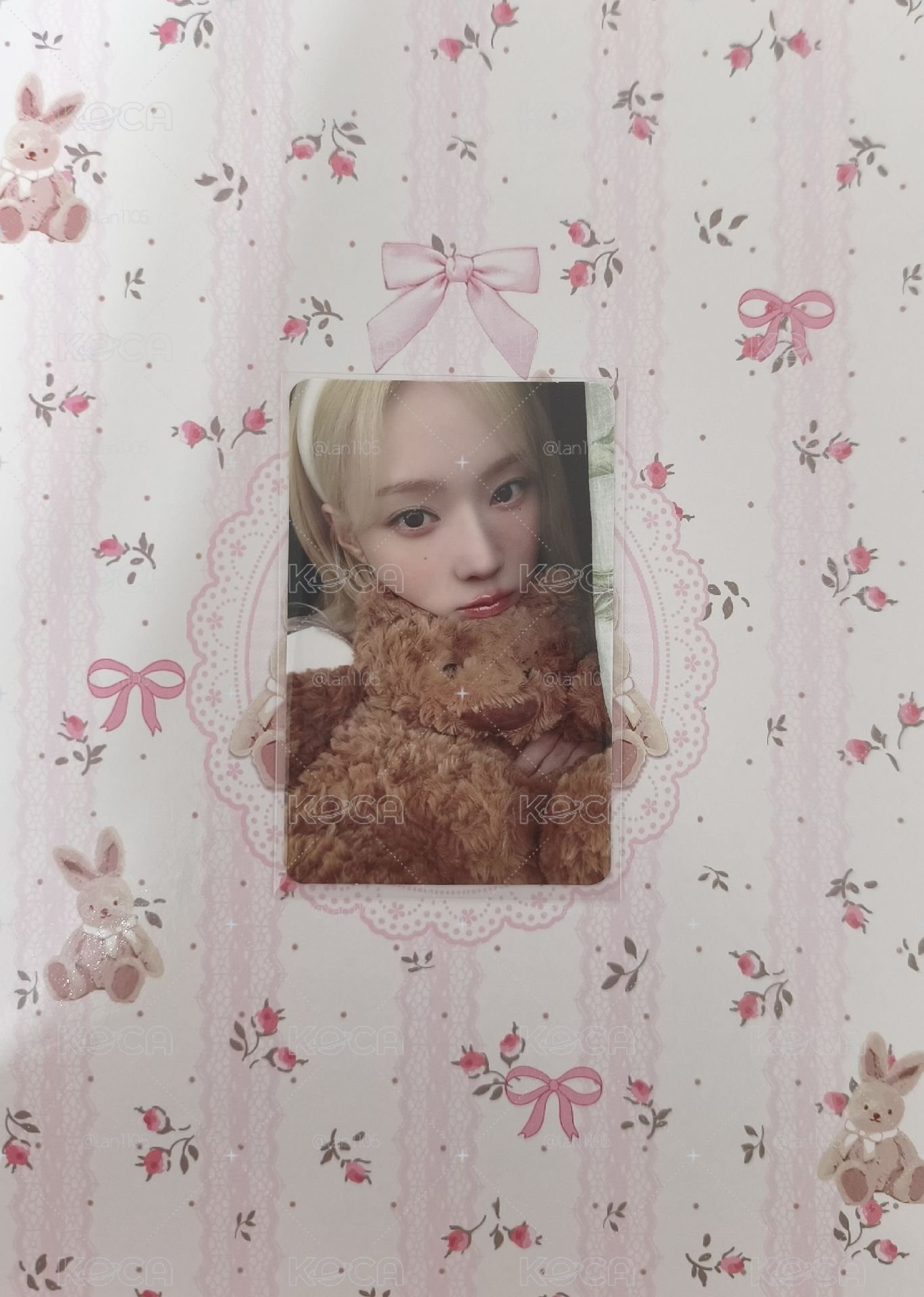 美萌抱熊冬.°♡⋆