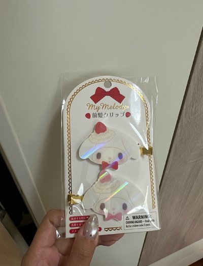 美樂蒂草莓蛋糕系列髮夾