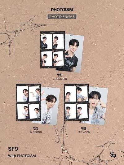 SF9 TENACITY X snapism X photoism 人生四格卡 貼紙 代印 1組兩張