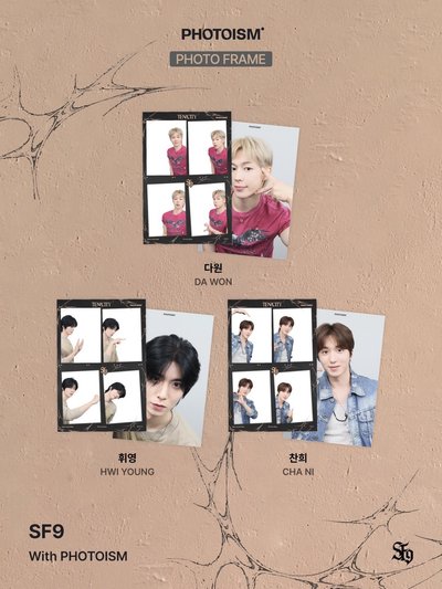 SF9 TENACITY X snapism X photoism 人生四格卡 貼紙 代印 1組兩張