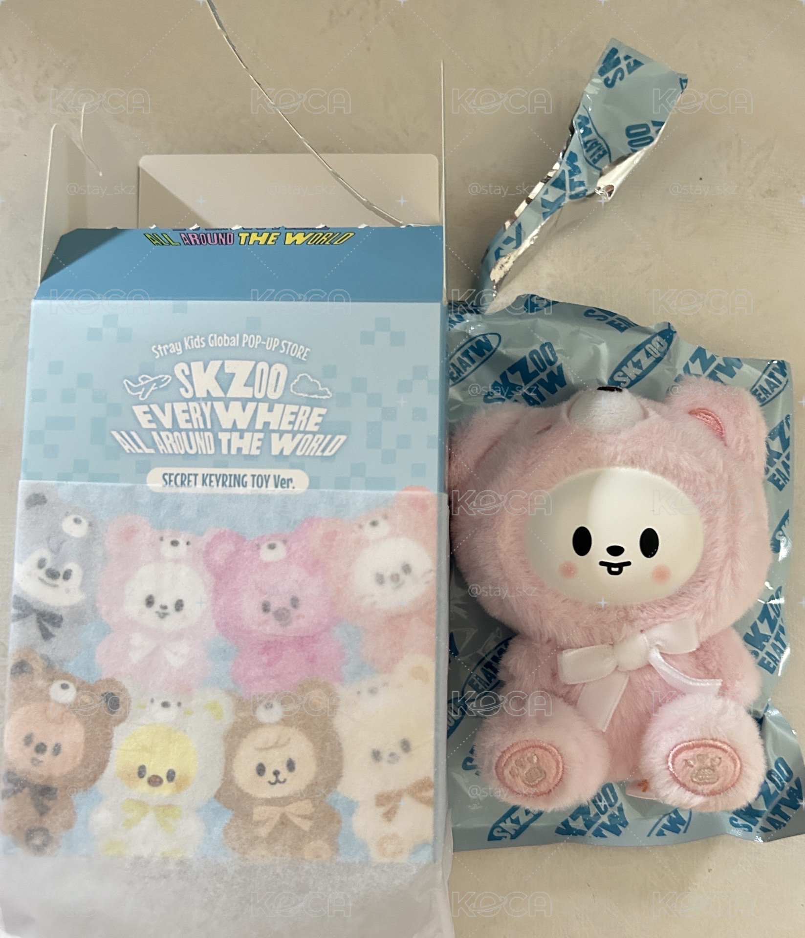 SKZOO全球快閃店 旻泰迪熊吊飾