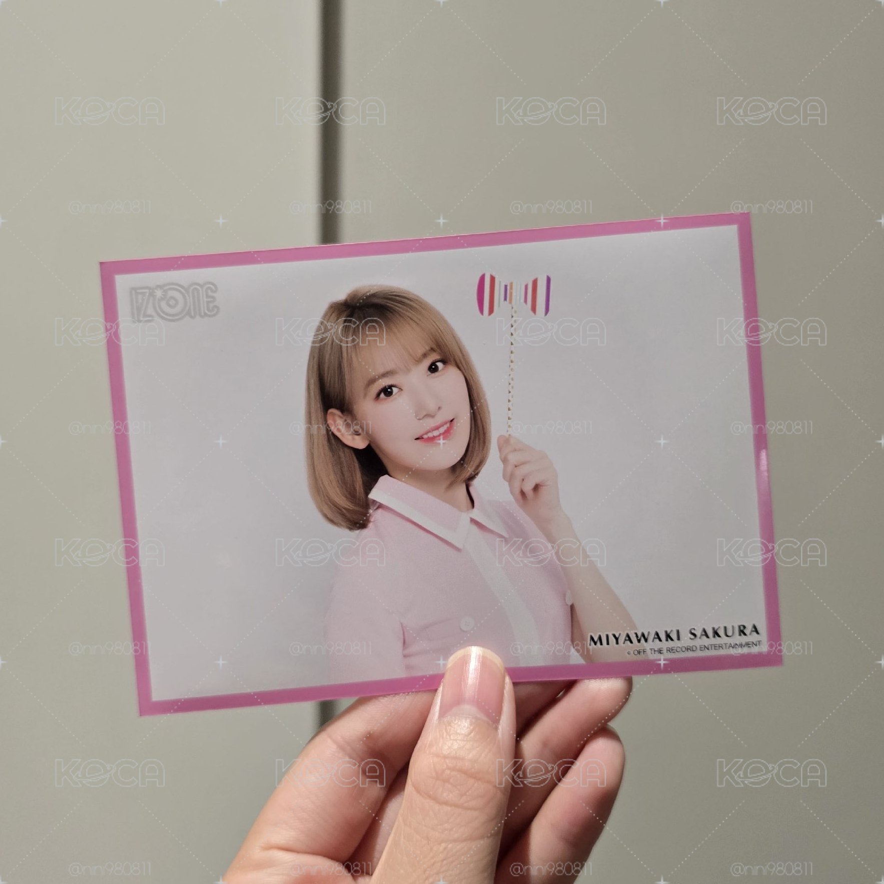 IZ*ONE JP官周 生寫真member color ver. SAKURA