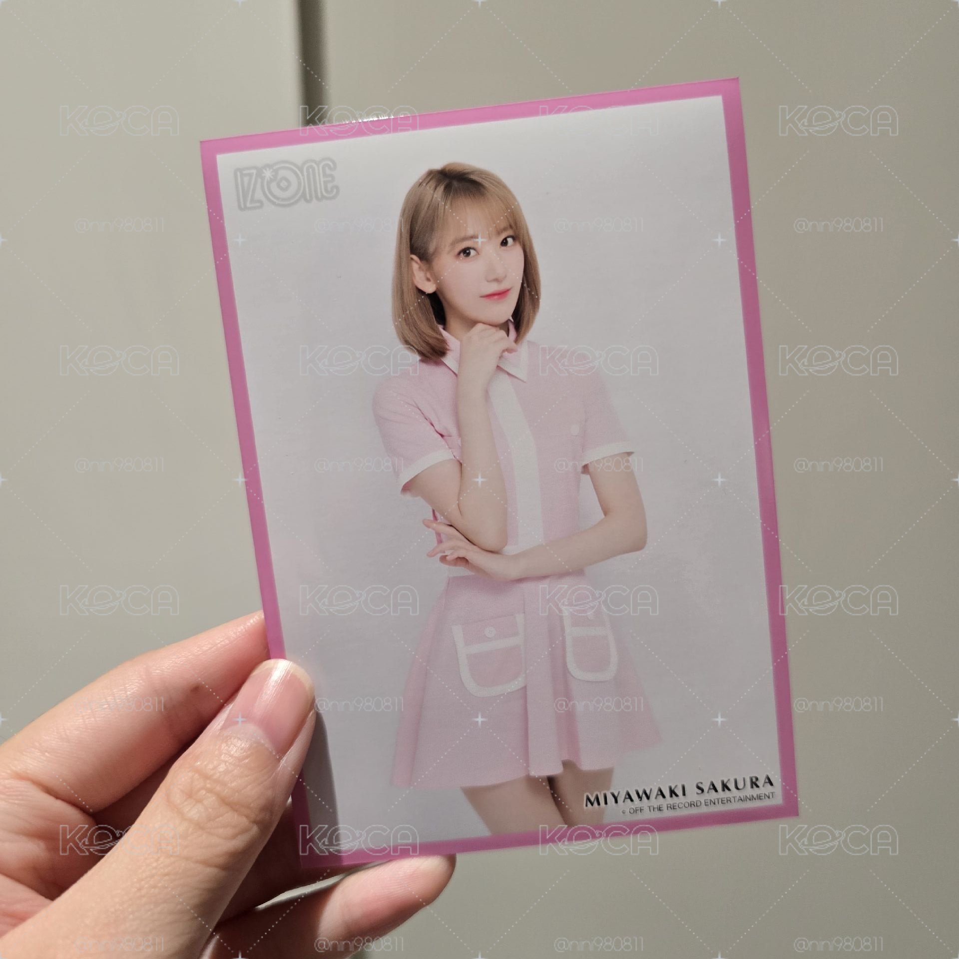 IZ*ONE JP官周 生寫真member color ver. SAKURA