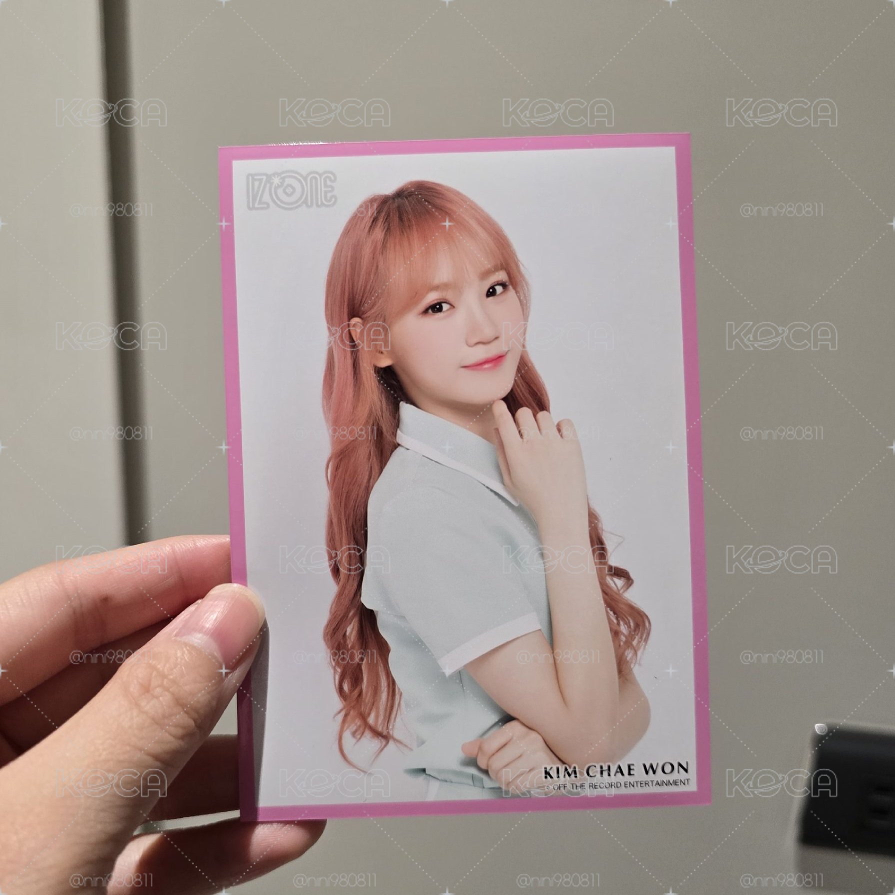 IZ*ONE JP官周 生寫真member color ver. CHAEWON
