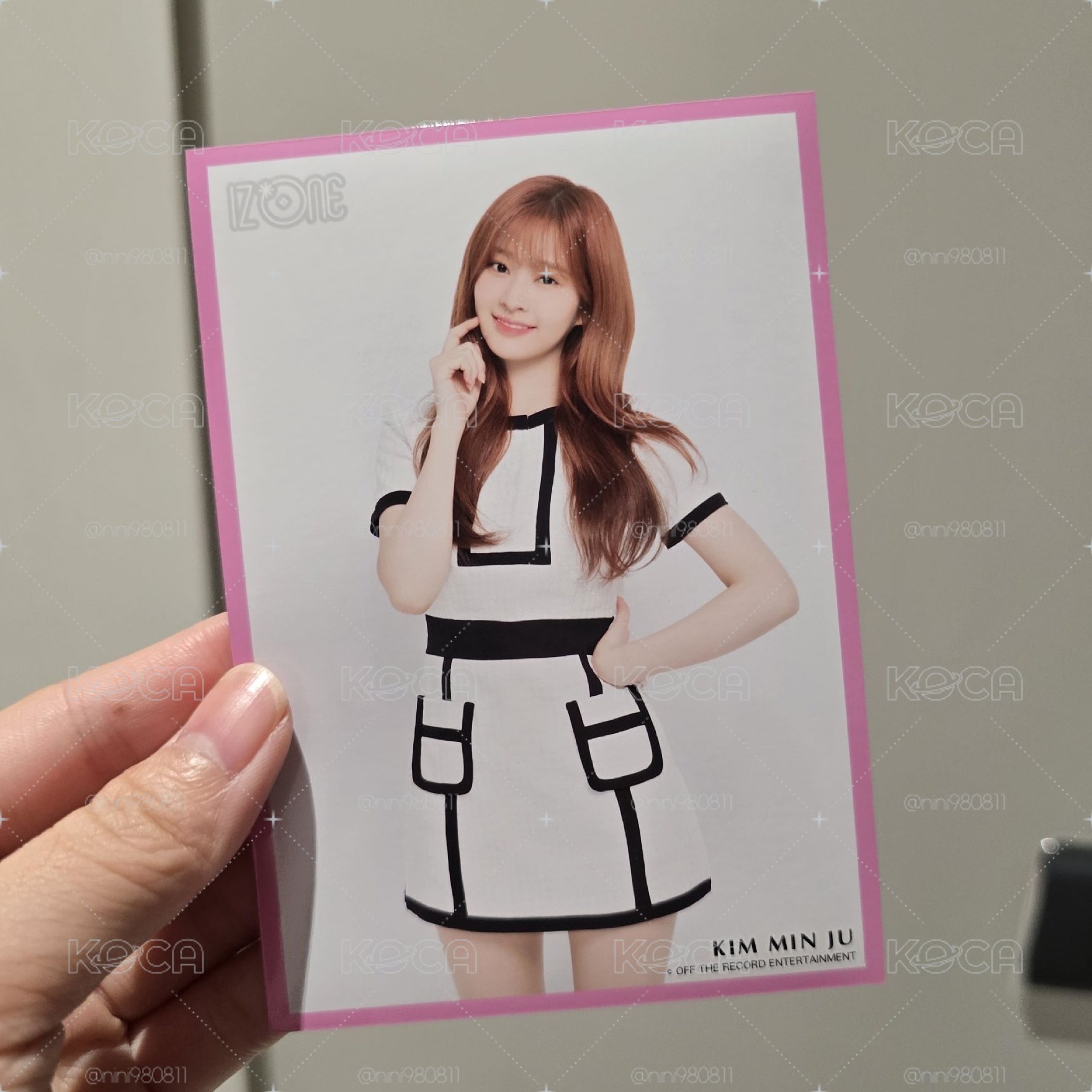 IZ*ONE JP官周 生寫真member color ver. MINJU