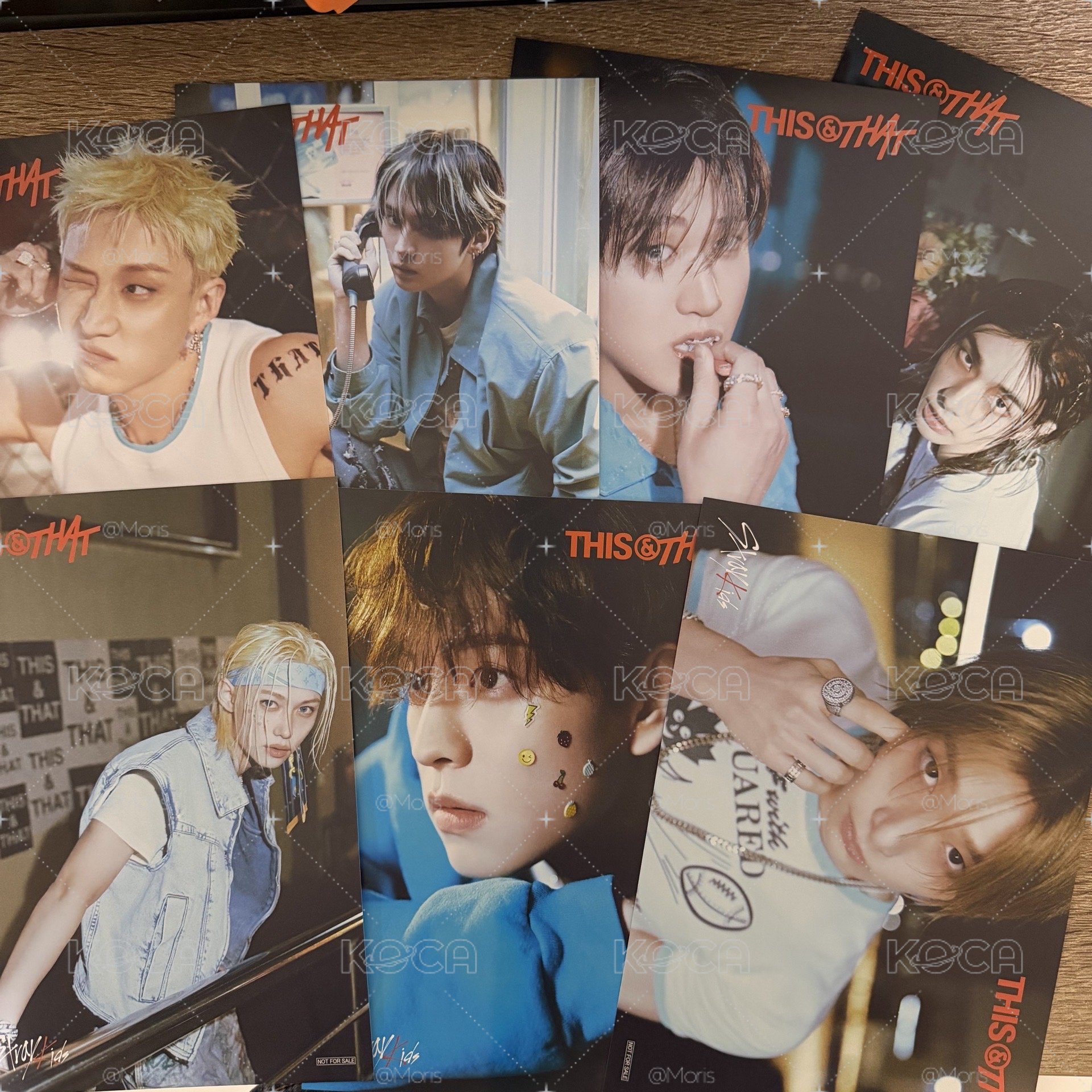 （七張）Stray kids This&that 日本 塔店 小海報