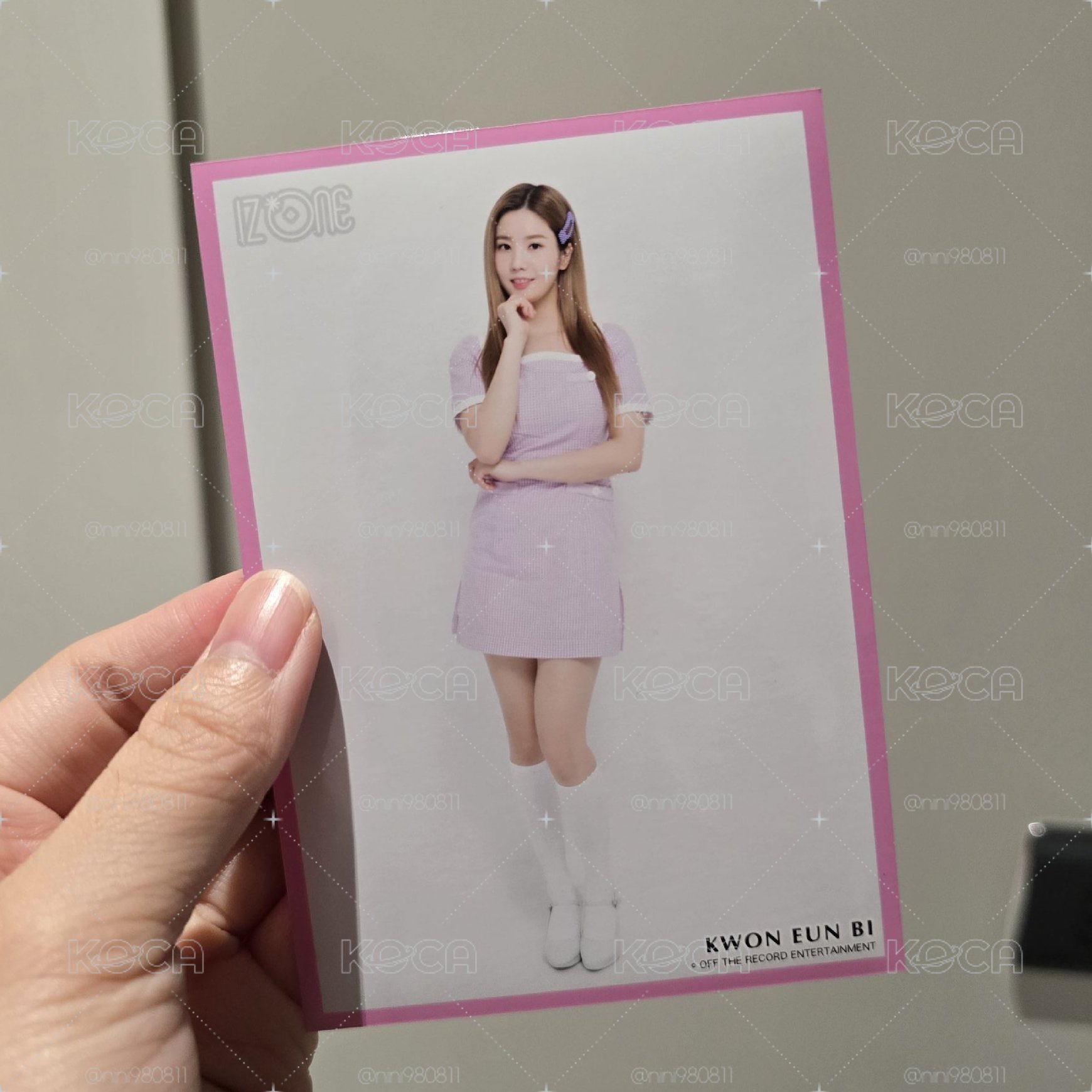 IZ*ONE JP官周 生寫真member color ver. EUNBI