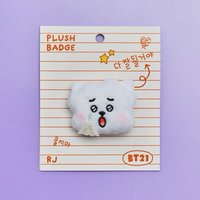 BT21 徽章 TODAY'S MOOD 毛絨徽章 RJ