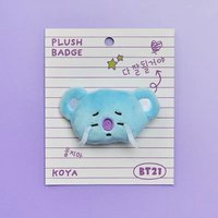 BT21 徽章 TODAY'S MOOD 毛絨徽章 Koya