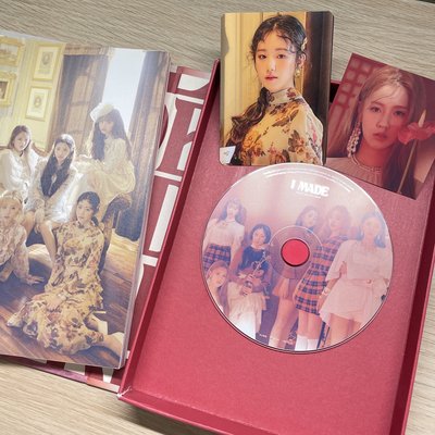 i-dle I MADE 稀有紅格子CD.大小姐刷專卡 全專（附贈品）
