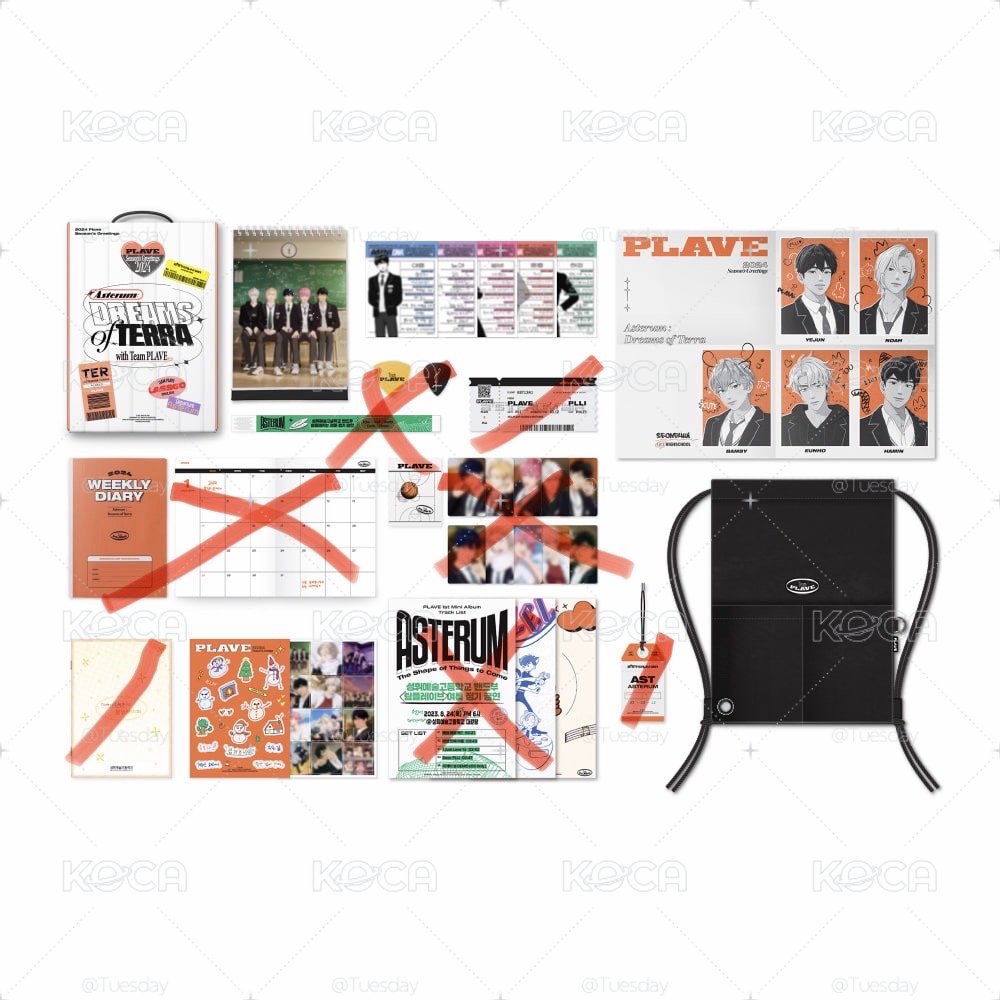 PLAVE 2024 年曆 部分商品