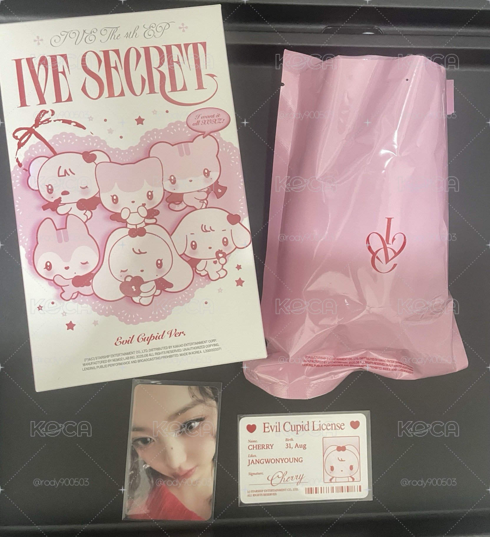IVE SECRET 專輯 CUPID ver 盲盒娃專 切莉 員瑛 已拆封 🍒🐰