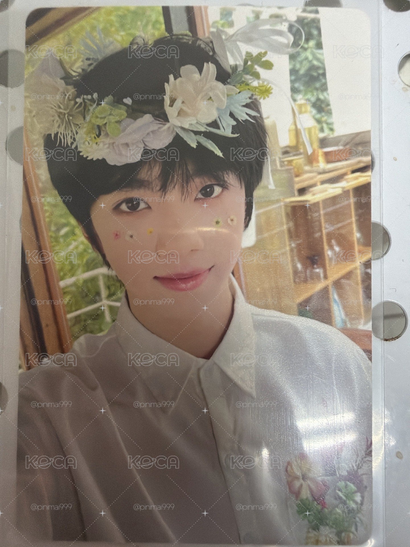 張函瑞奔跑一花環小卡
