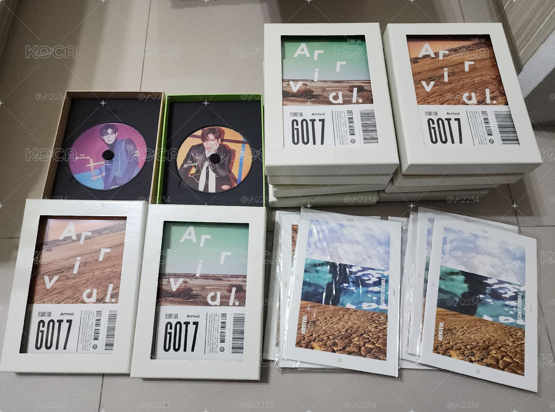 GOT7 NEVER EVER韓版空專 含預購禮 初版透明塑膠專輯封