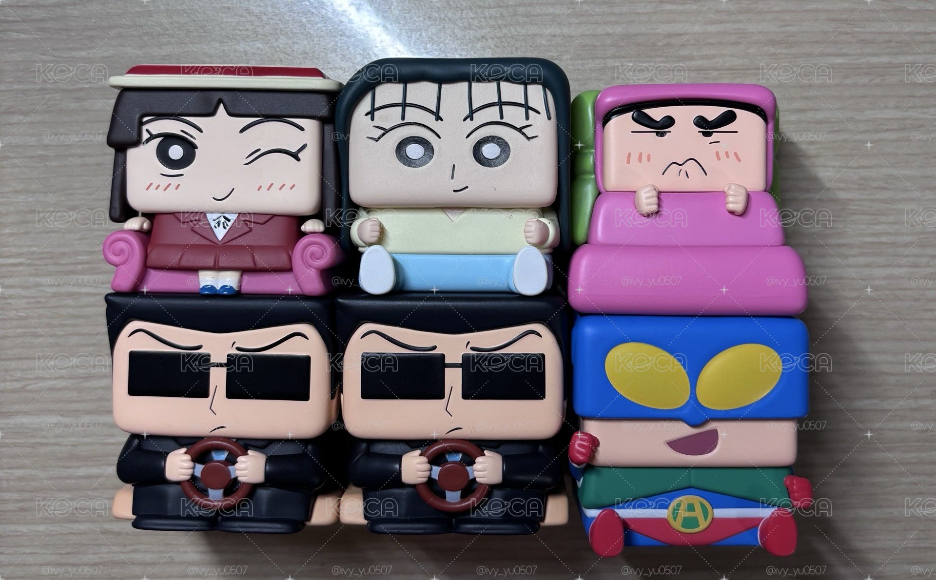pop mart 蠟筆小新 cube 6個一起賣