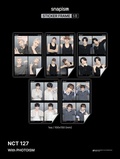 NCT127 BLINGY X snapism X photoism 人生四格卡 貼紙 代印