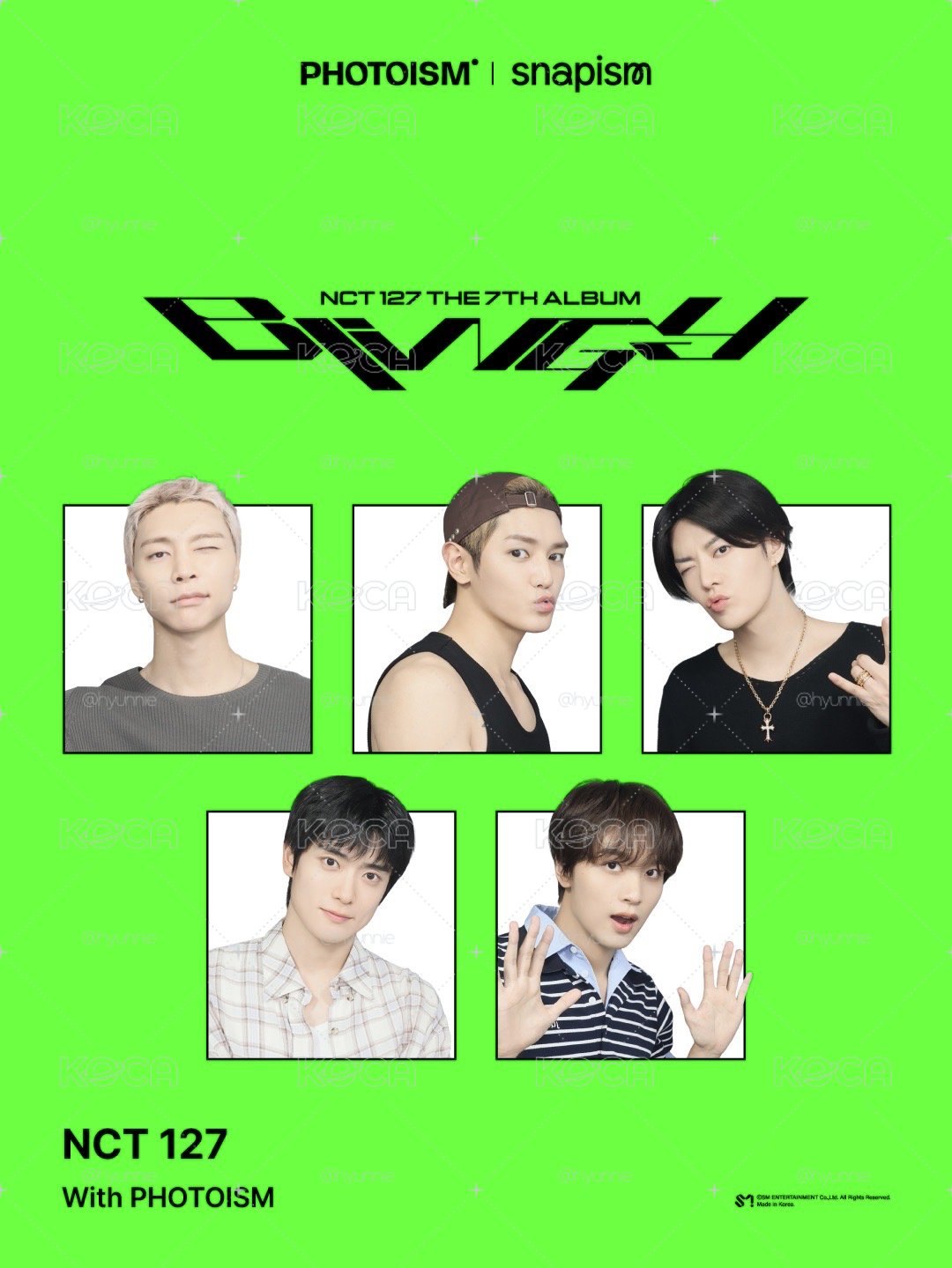 PHOTOISM X NCT127 人生四格空拍代印 📸