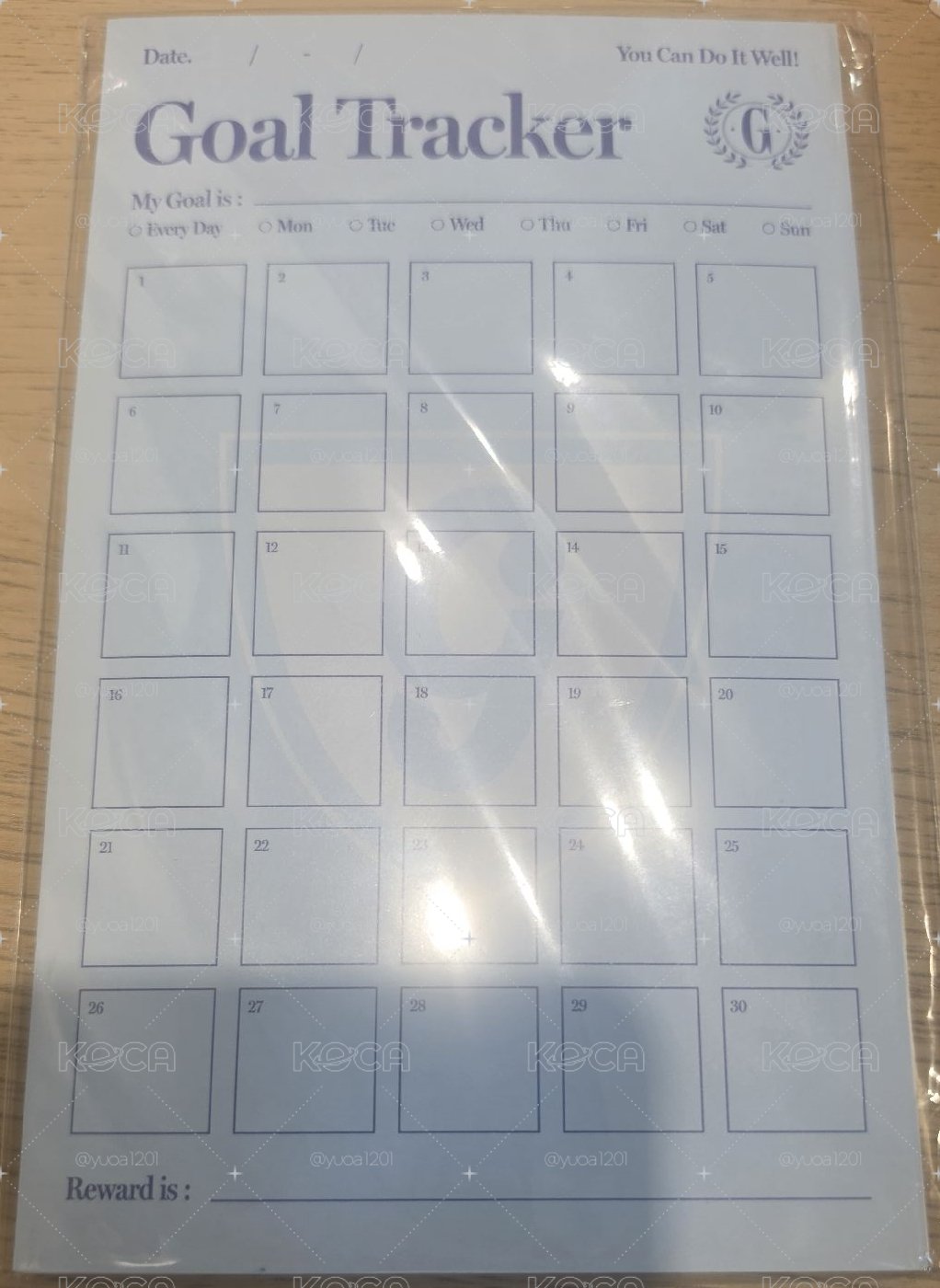 idle 年曆 目標本